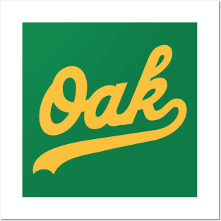 Oak baseball Posters and Art